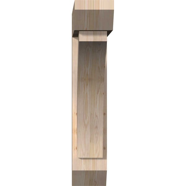 Thorton Slat Smooth Bracket W/ Offset Brace, Douglas Fir, 7 1/2W X 32D X 38H